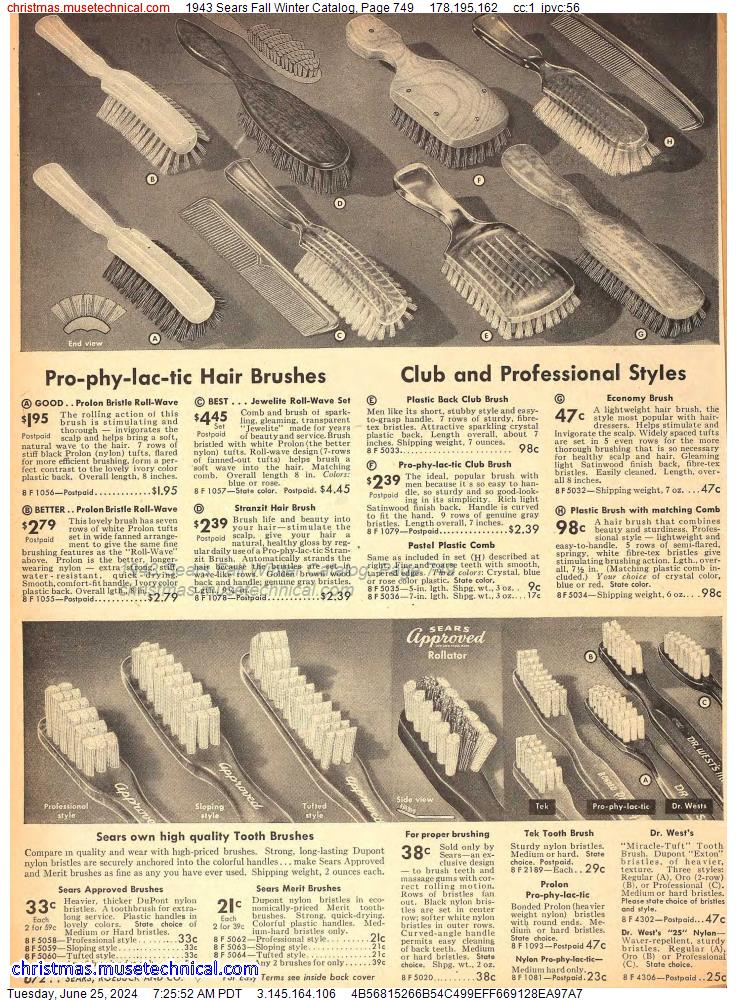 1943 Sears Fall Winter Catalog, Page 749
