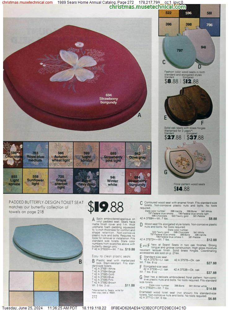 1989 Sears Home Annual Catalog, Page 272