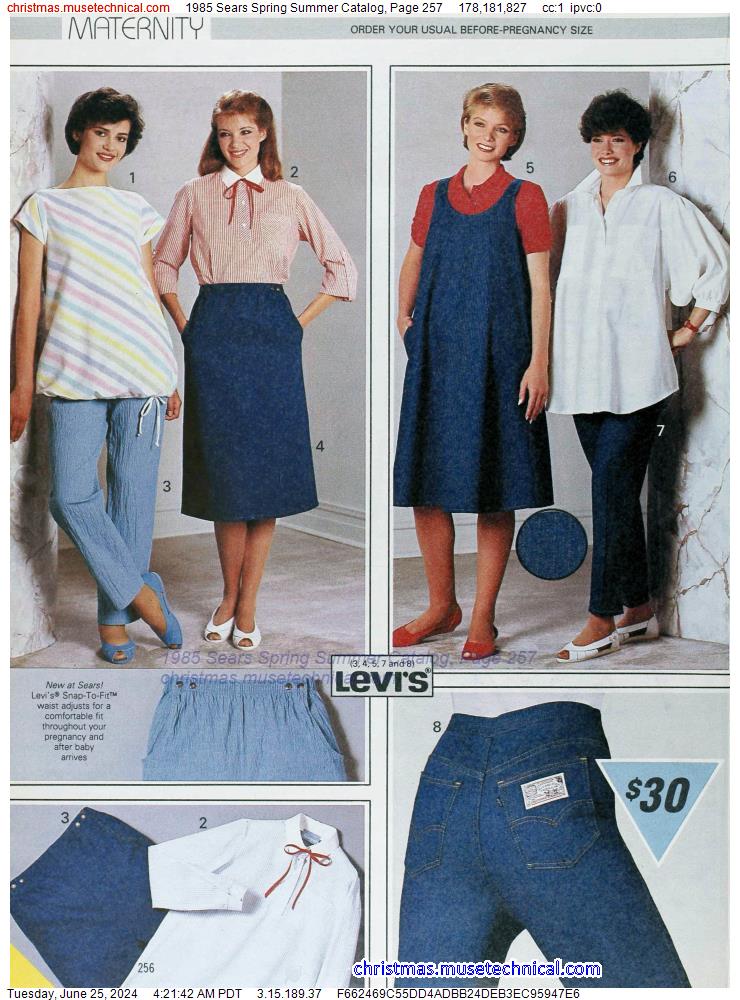 1985 Sears Spring Summer Catalog, Page 257