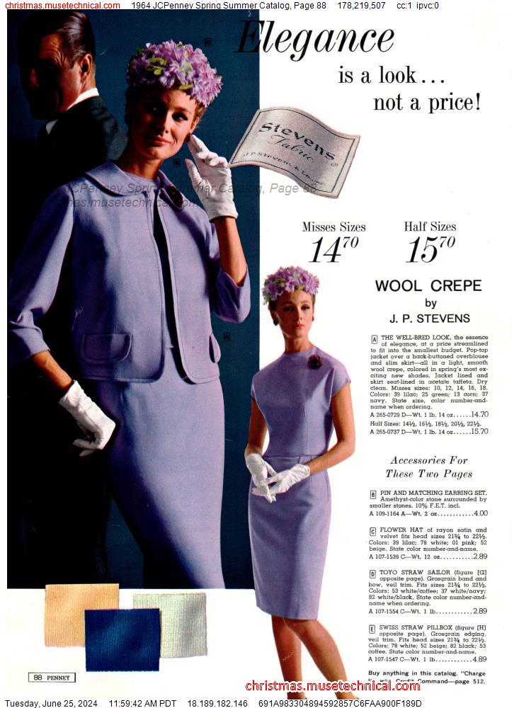 1964 JCPenney Spring Summer Catalog, Page 88
