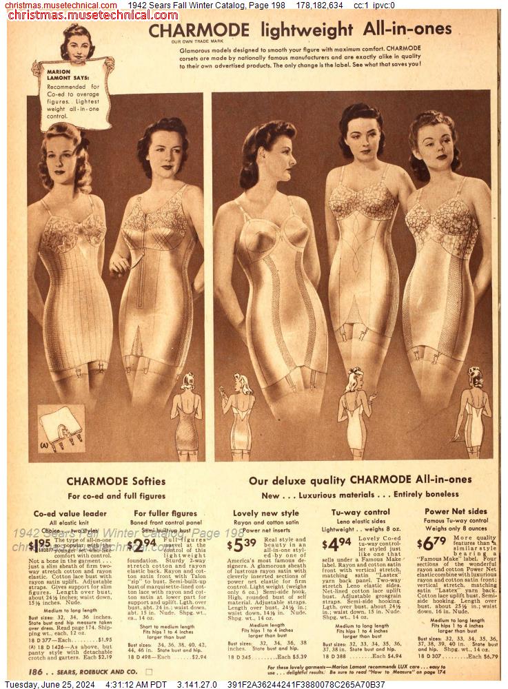 1942 Sears Fall Winter Catalog, Page 198