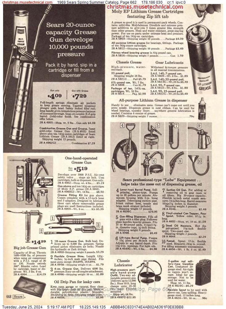 1969 Sears Spring Summer Catalog, Page 662