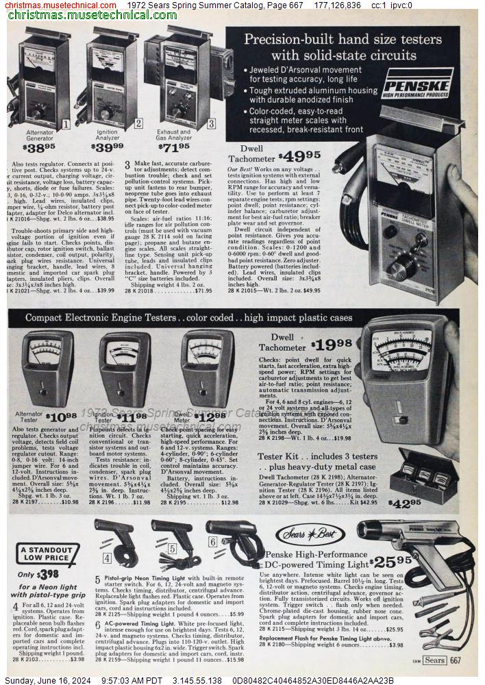 1972 Sears Spring Summer Catalog, Page 667