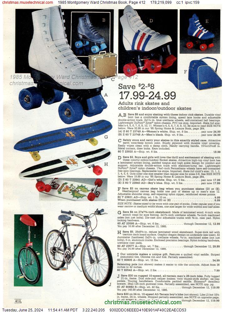 1985 Montgomery Ward Christmas Book, Page 412