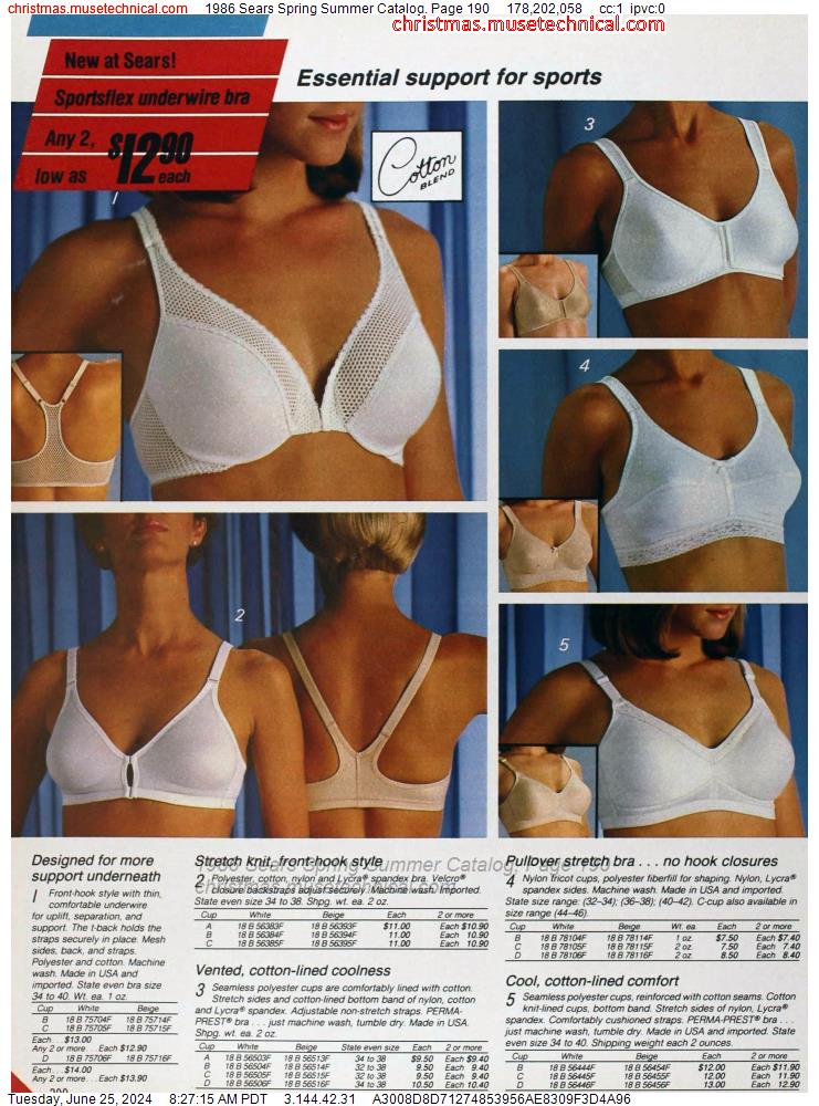 1986 Sears Spring Summer Catalog, Page 190