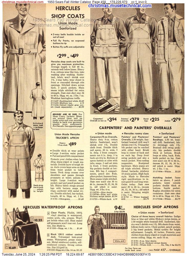 1950 Sears Fall Winter Catalog, Page 458
