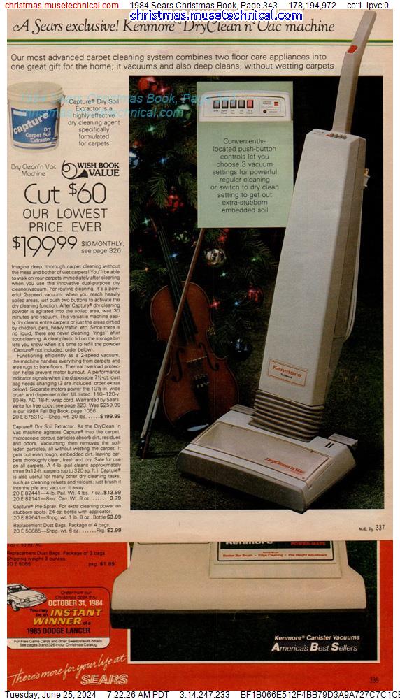 1984 Sears Christmas Book, Page 343