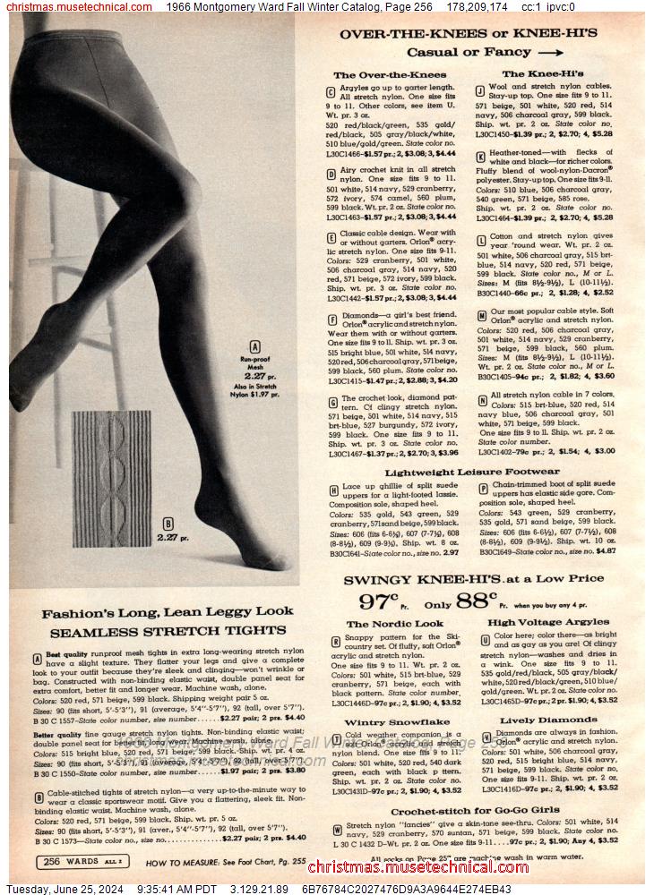1966 Montgomery Ward Fall Winter Catalog, Page 256