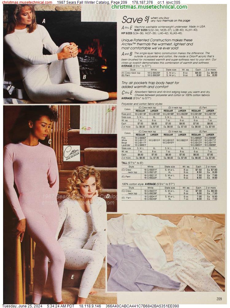 1987 Sears Fall Winter Catalog, Page 209