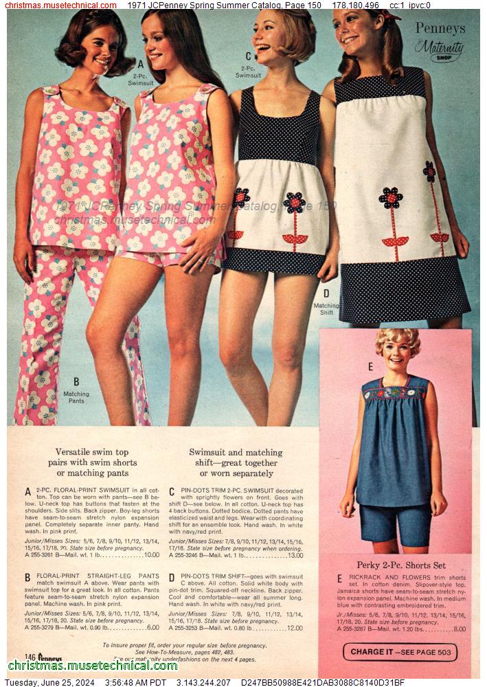1971 JCPenney Spring Summer Catalog, Page 150