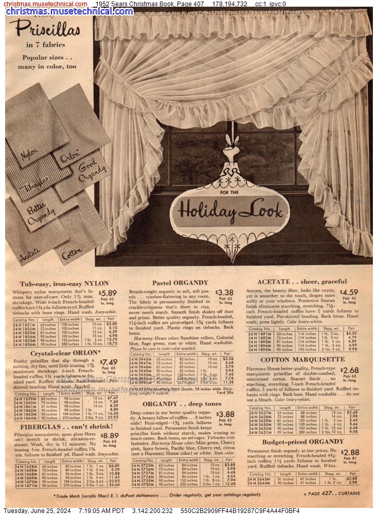 1952 Sears Christmas Book, Page 407