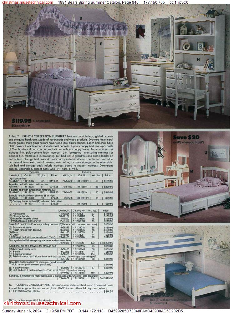 1991 Sears Spring Summer Catalog, Page 846