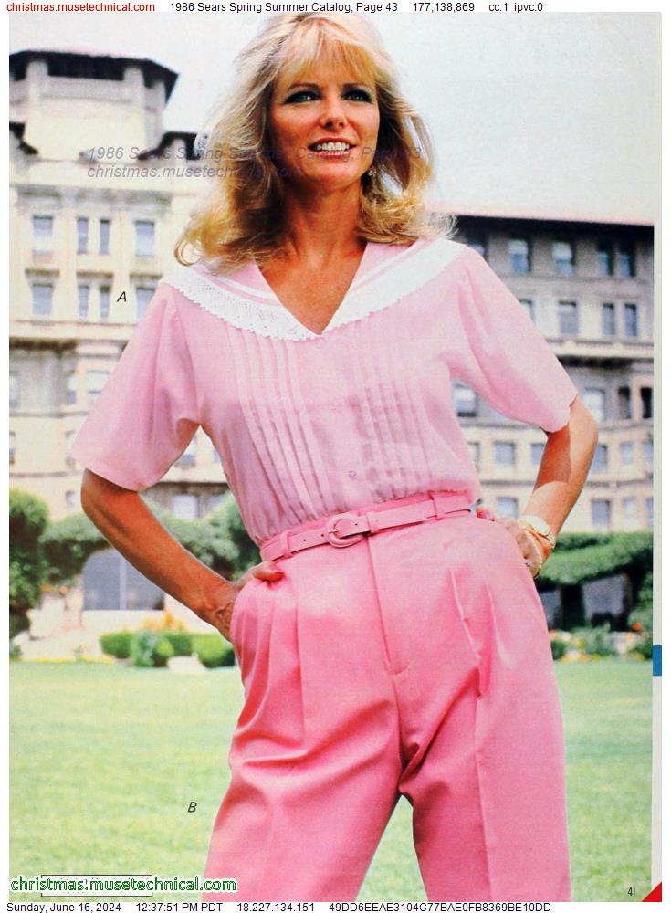 1986 Sears Spring Summer Catalog, Page 43