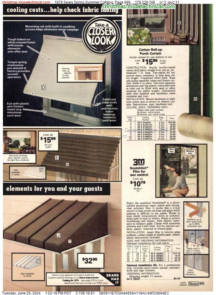 1978 Sears Spring Summer Catalog, Page 899