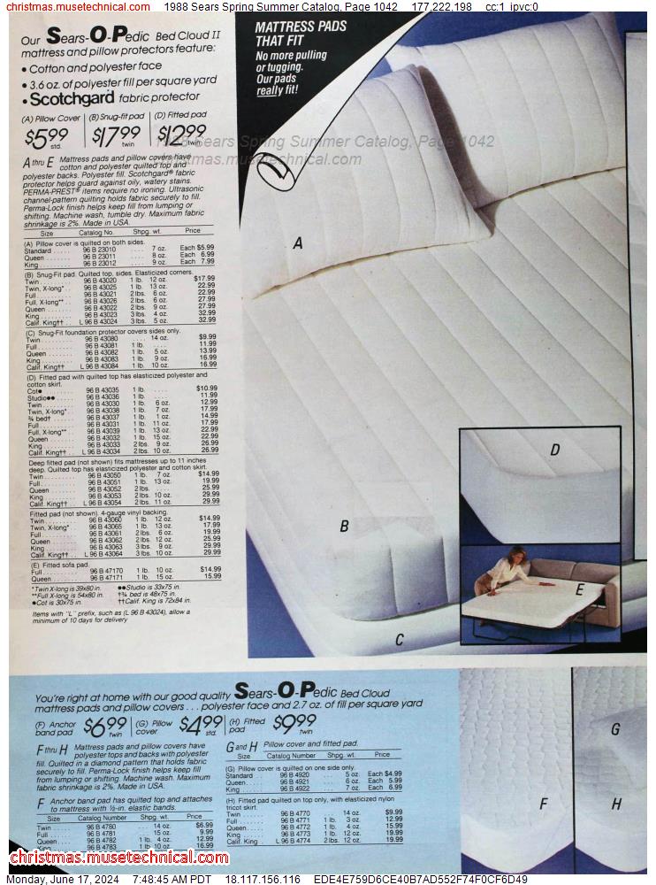 1988 Sears Spring Summer Catalog, Page 1042