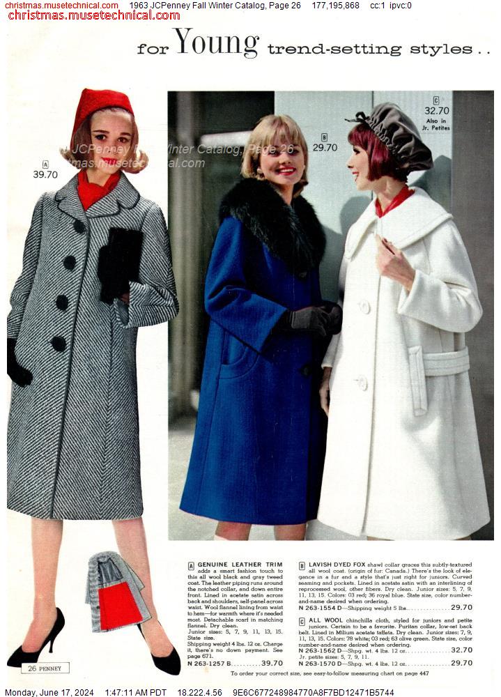 1963 JCPenney Fall Winter Catalog, Page 26