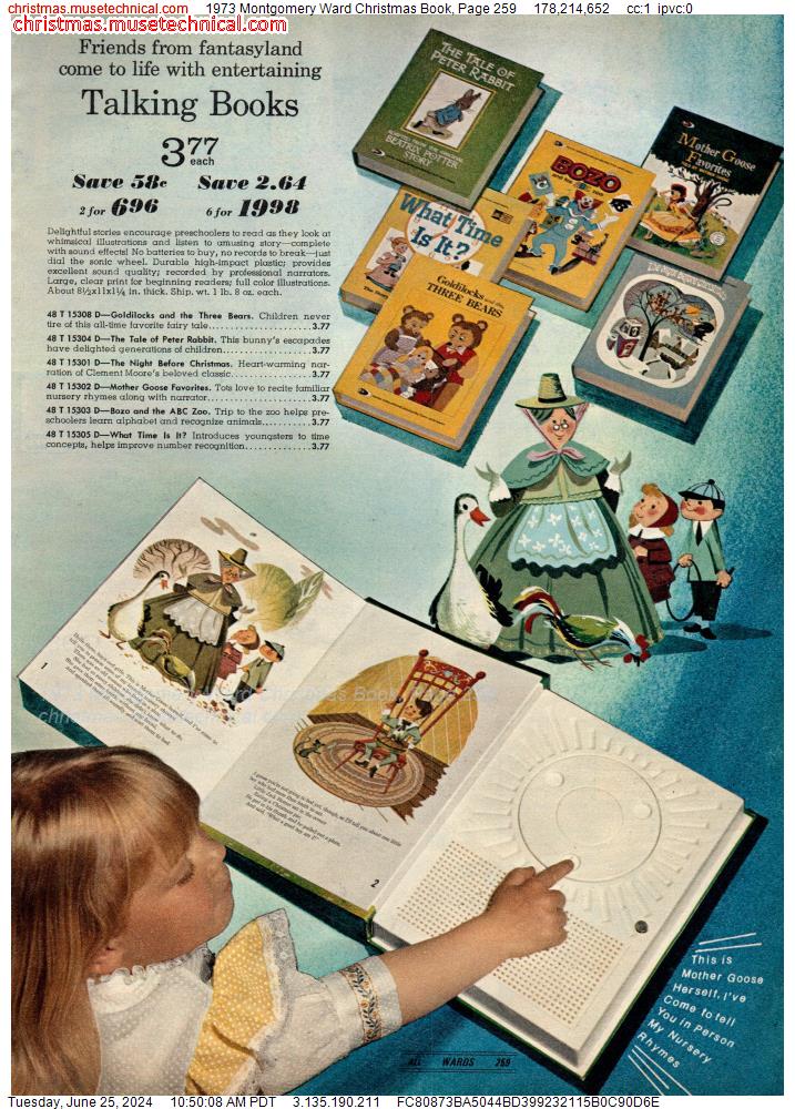 1973 Montgomery Ward Christmas Book, Page 259