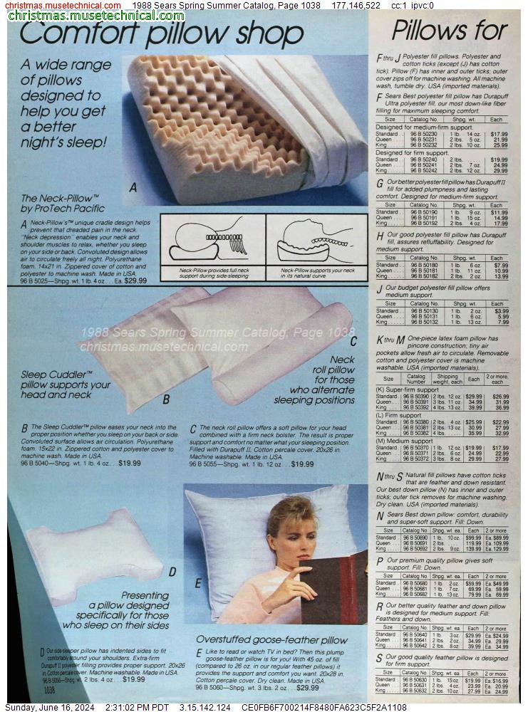 1988 Sears Spring Summer Catalog, Page 1038
