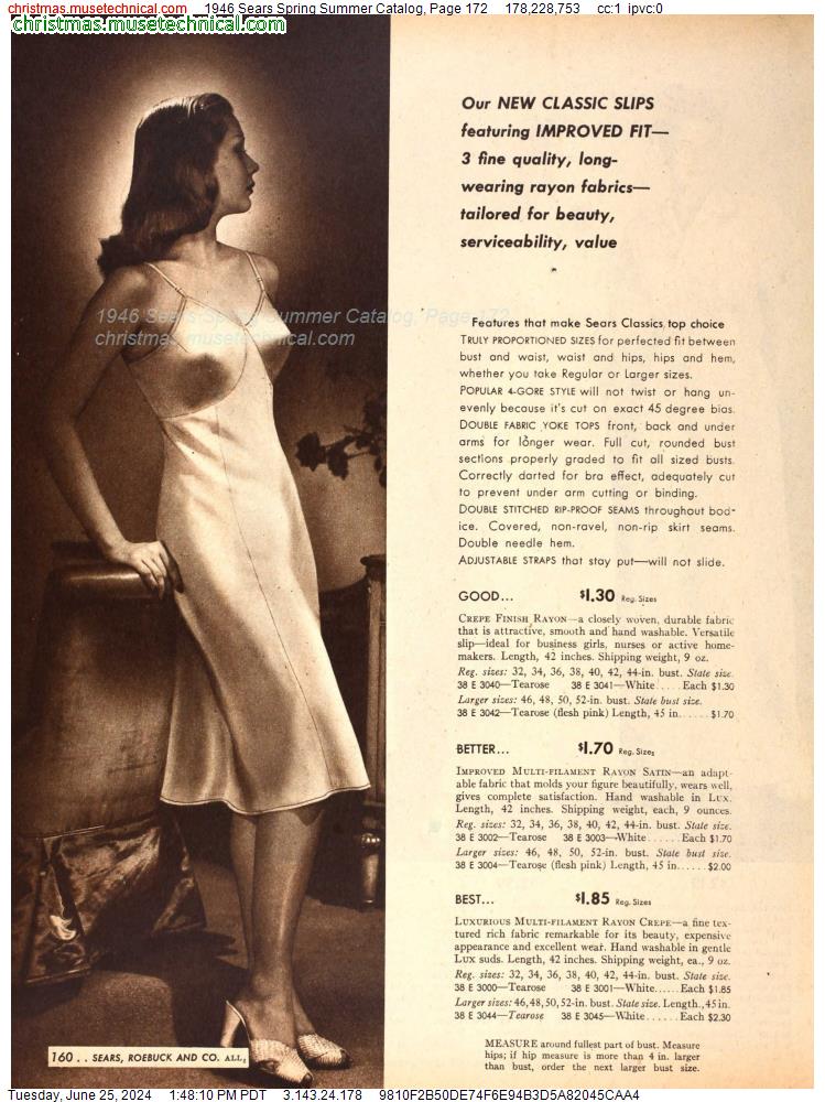 1946 Sears Spring Summer Catalog, Page 172