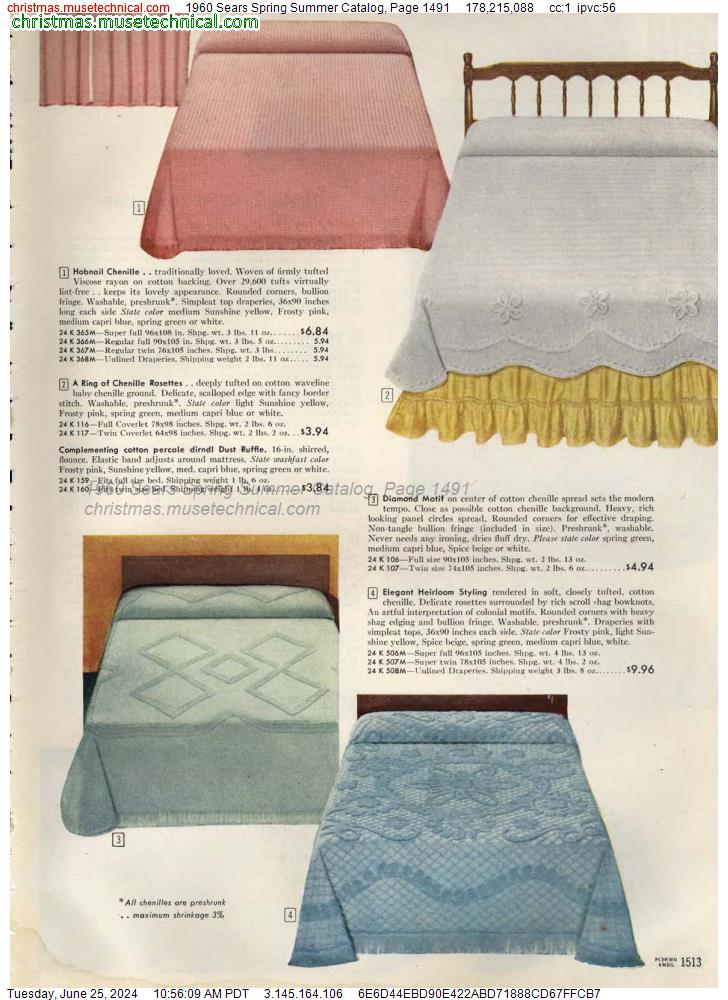 1960 Sears Spring Summer Catalog, Page 1491