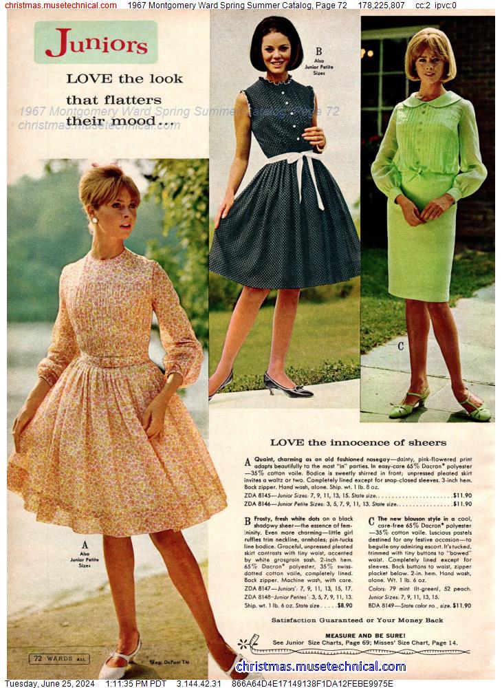 1967 Montgomery Ward Spring Summer Catalog, Page 72
