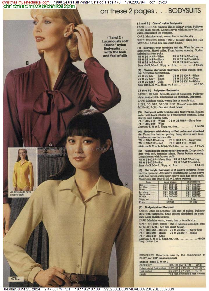 1980 Sears Fall Winter Catalog, Page 476