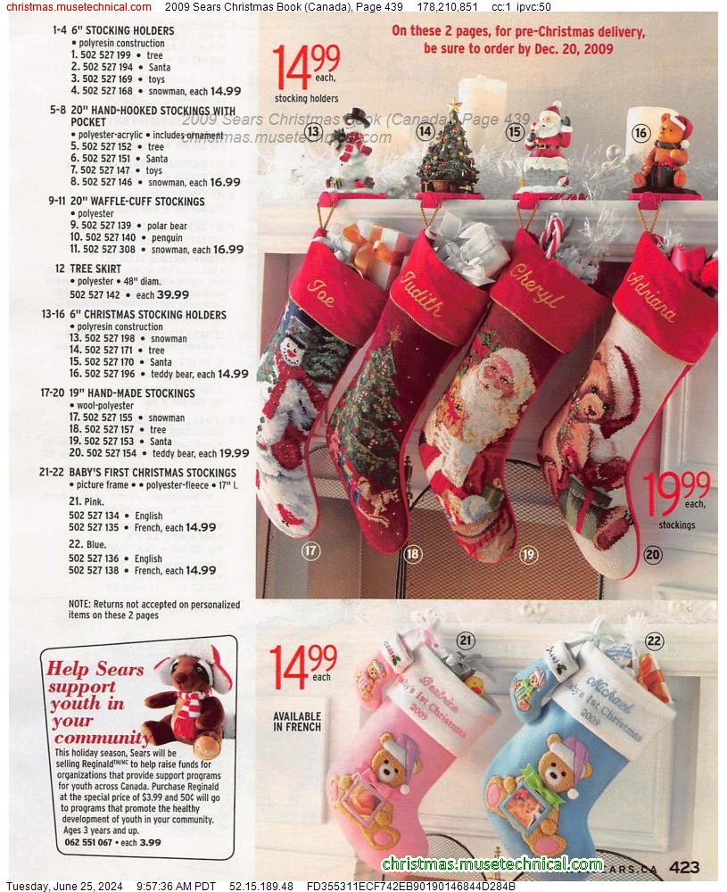 2009 Sears Christmas Book (Canada), Page 439