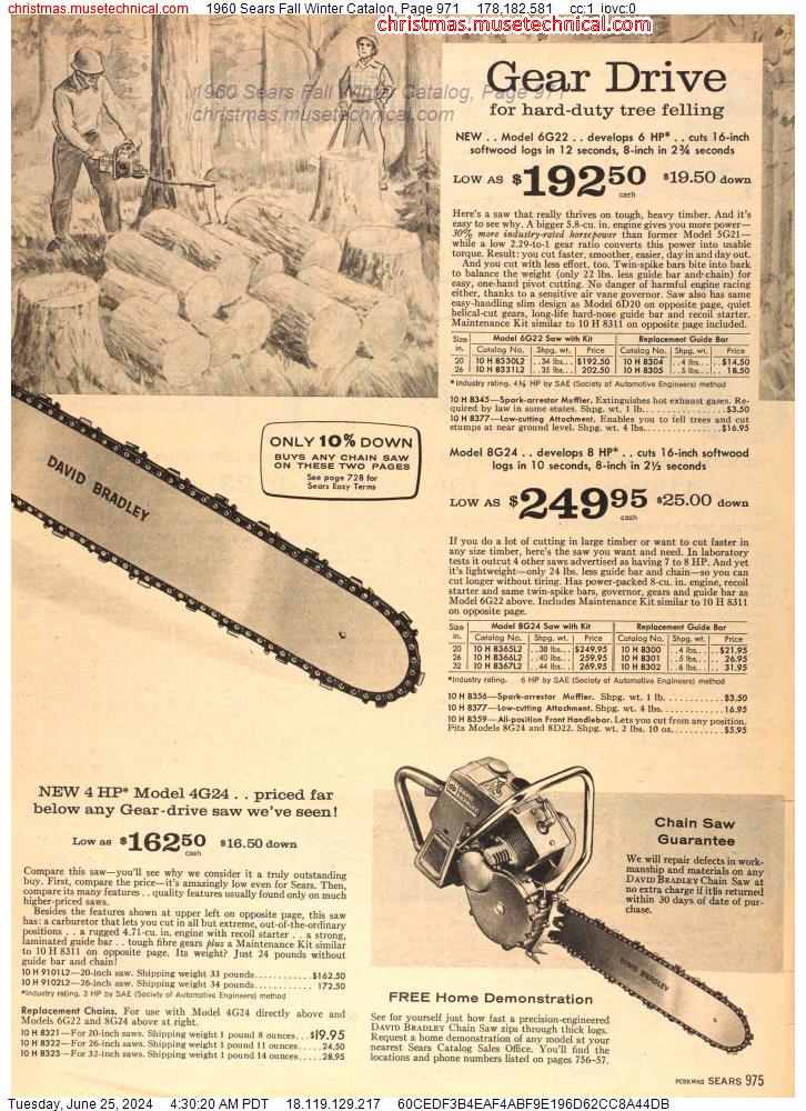 1960 Sears Fall Winter Catalog, Page 971