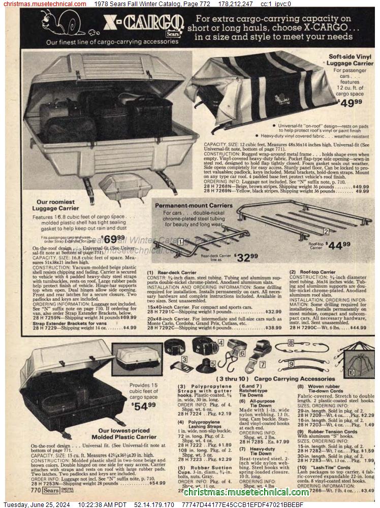 1978 Sears Fall Winter Catalog, Page 772
