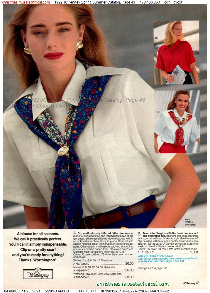 1992 JCPenney Spring Summer Catalog, Page 43