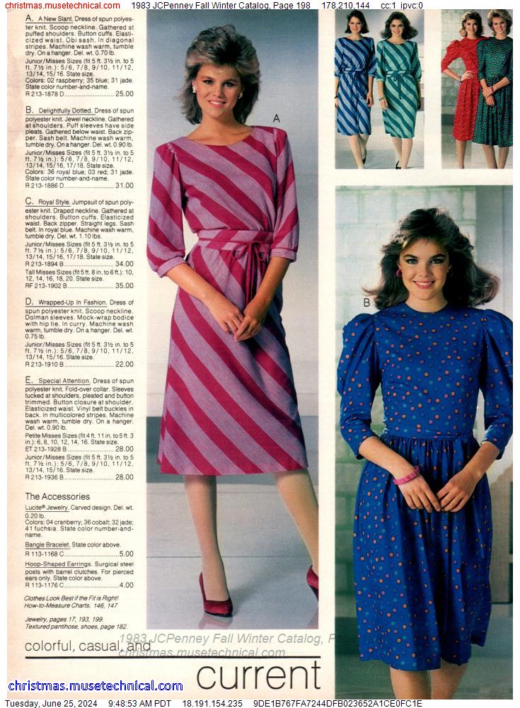 1983 JCPenney Fall Winter Catalog, Page 198