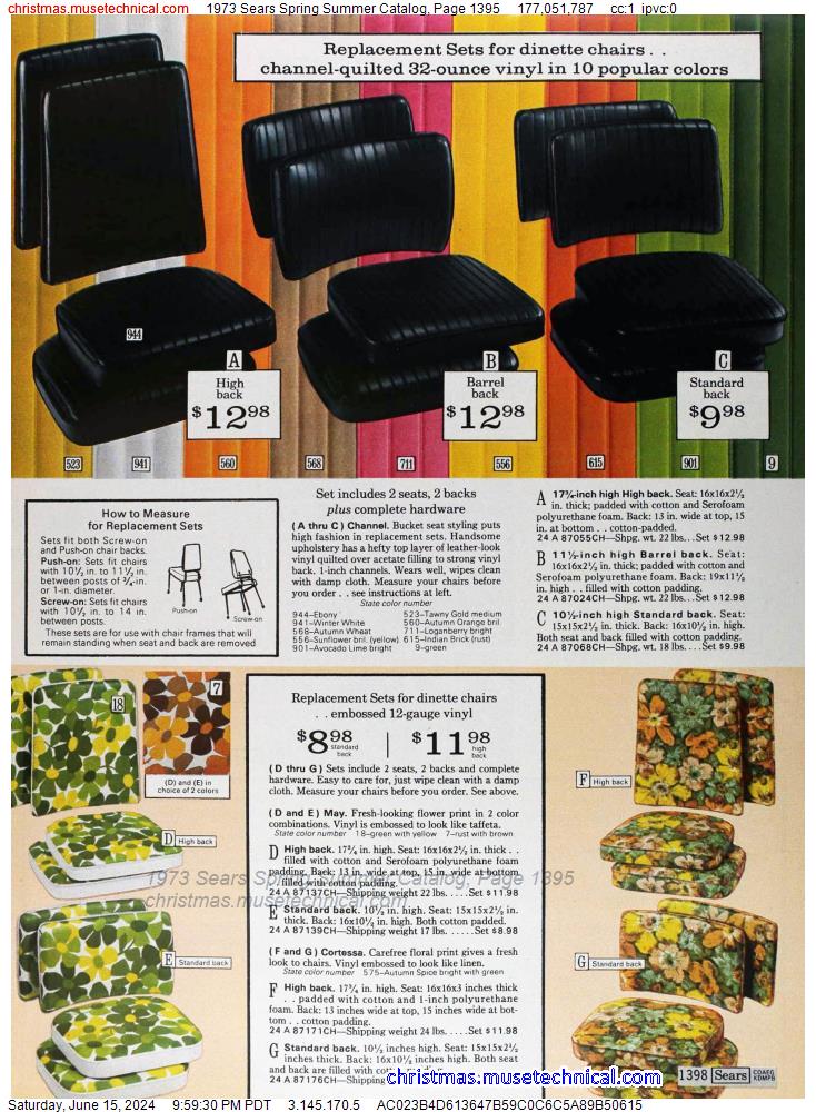 1973 Sears Spring Summer Catalog, Page 1395