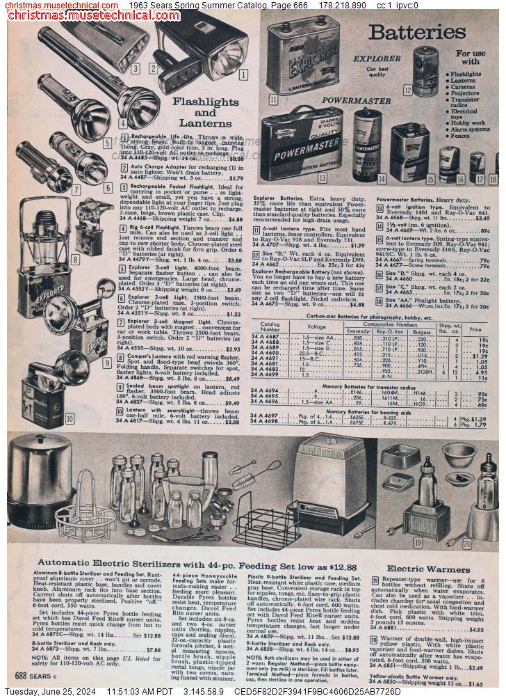 1963 Sears Spring Summer Catalog, Page 666