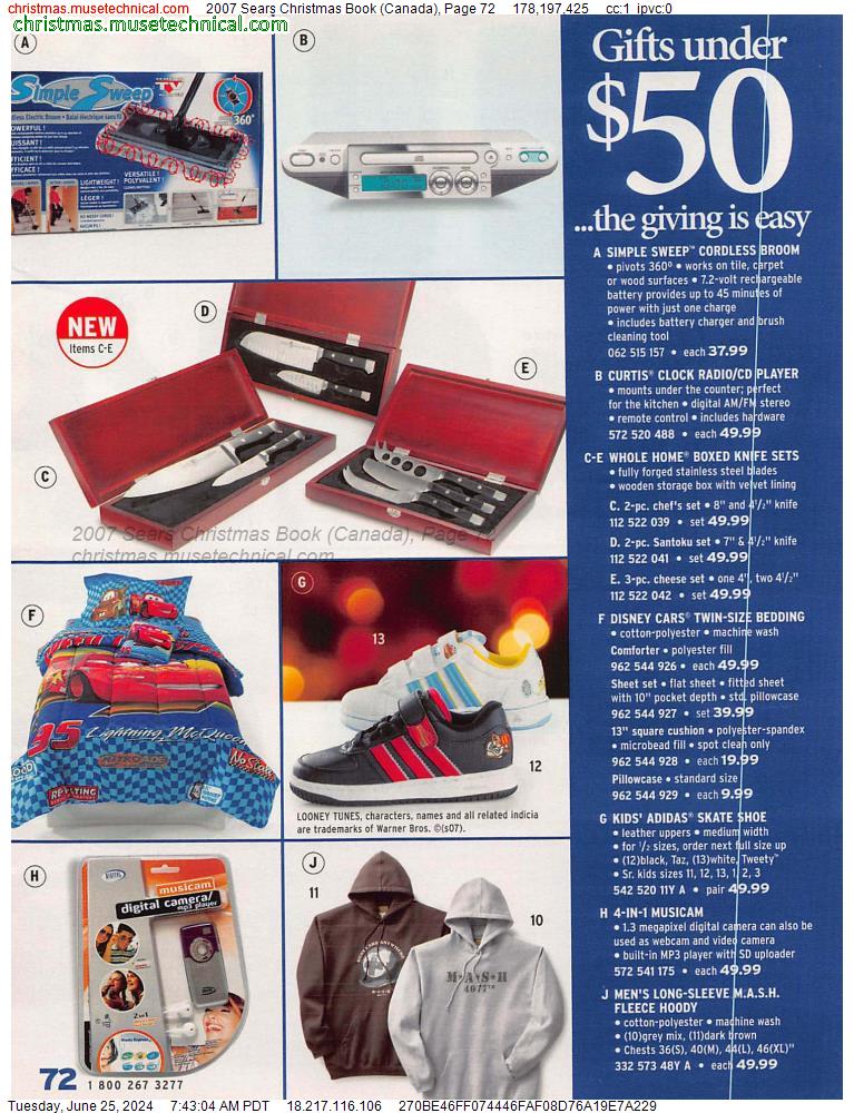 2007 Sears Christmas Book (Canada), Page 72