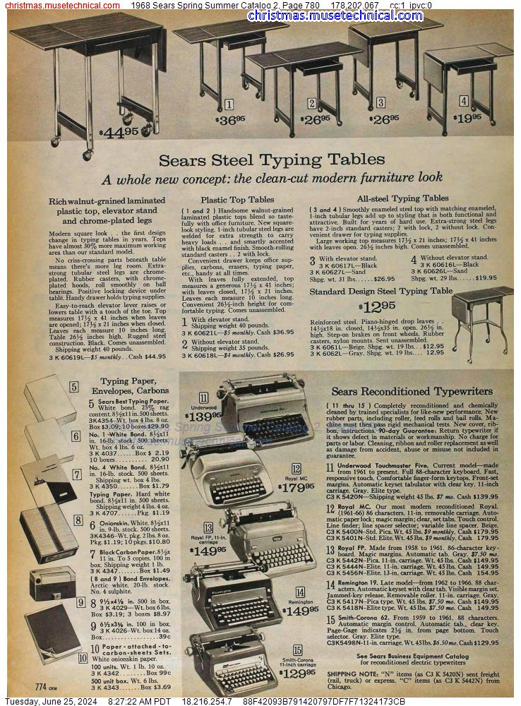 1968 Sears Spring Summer Catalog 2, Page 780