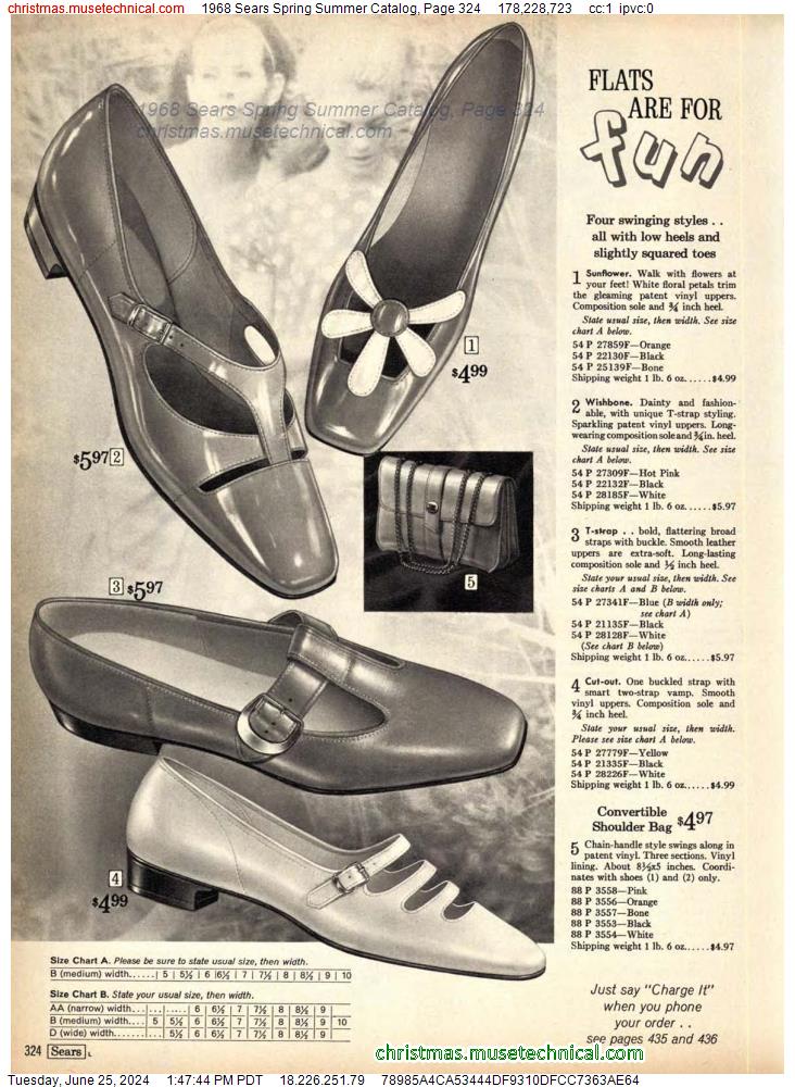 1968 Sears Spring Summer Catalog, Page 324