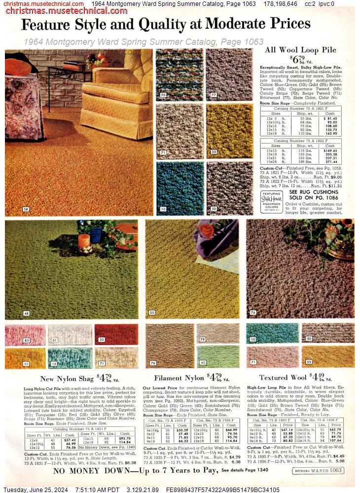 1964 Montgomery Ward Spring Summer Catalog, Page 1063