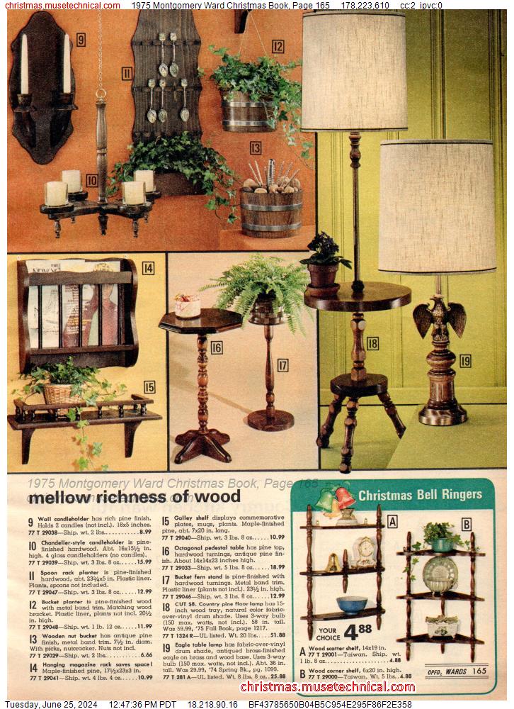 1975 Montgomery Ward Christmas Book, Page 165