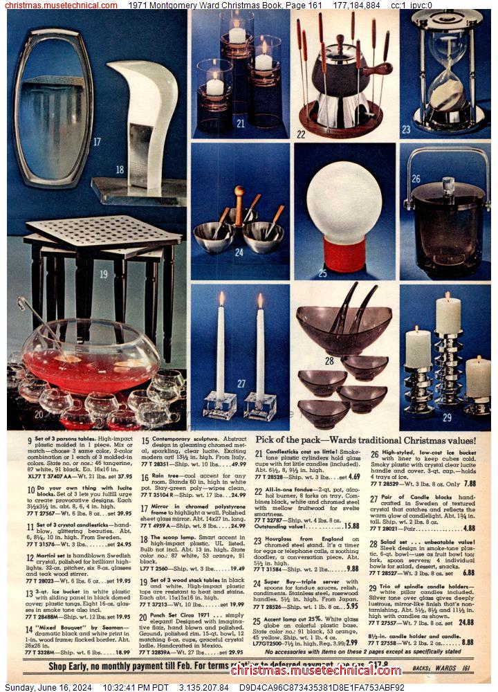 1971 Montgomery Ward Christmas Book, Page 161