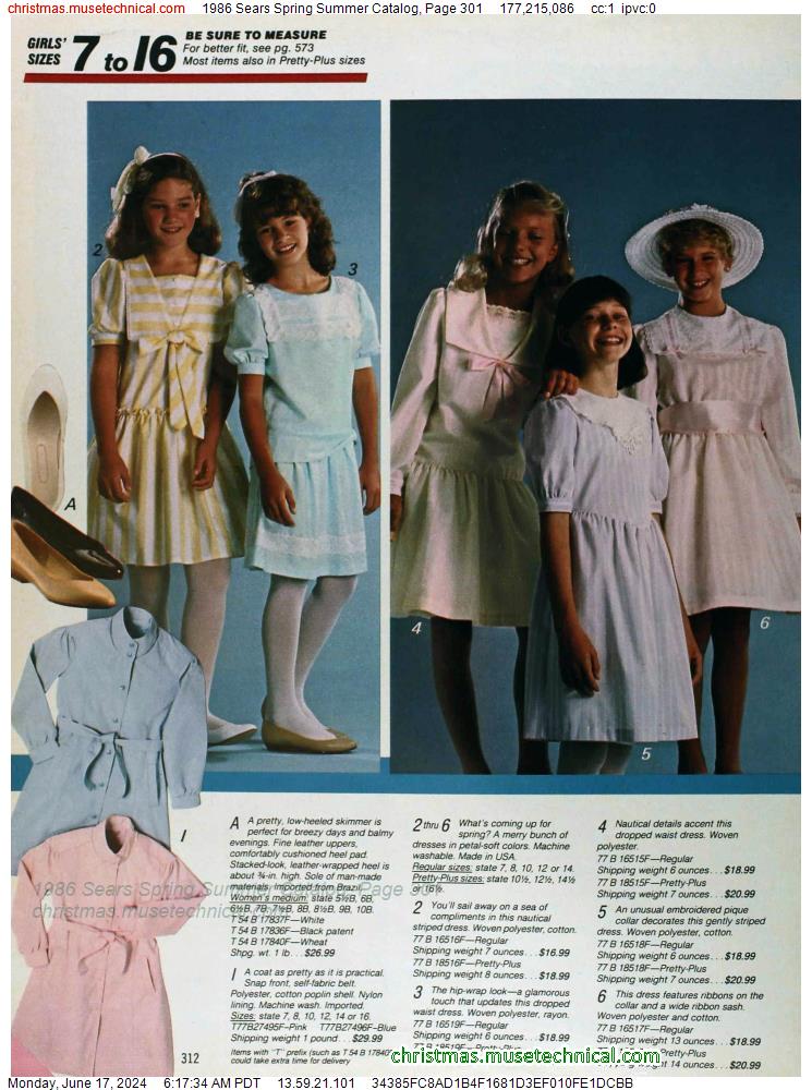 1986 Sears Spring Summer Catalog, Page 301