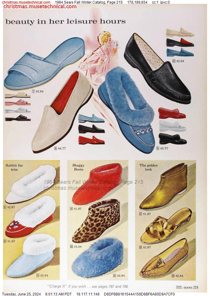 1964 Sears Fall Winter Catalog, Page 215