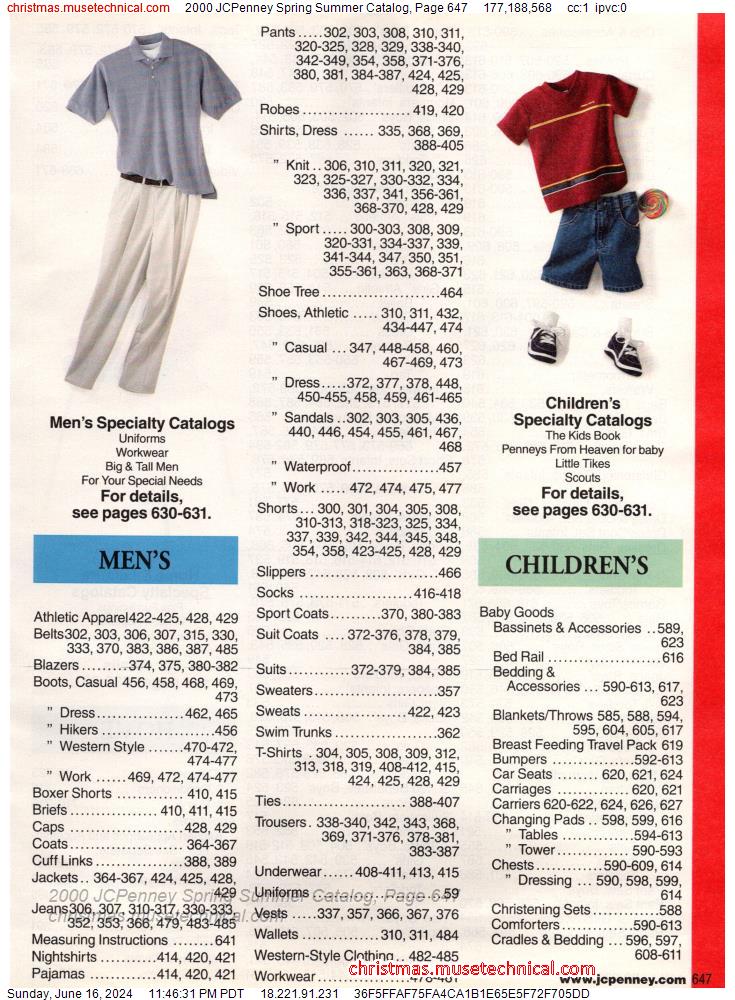 2000 JCPenney Spring Summer Catalog, Page 647