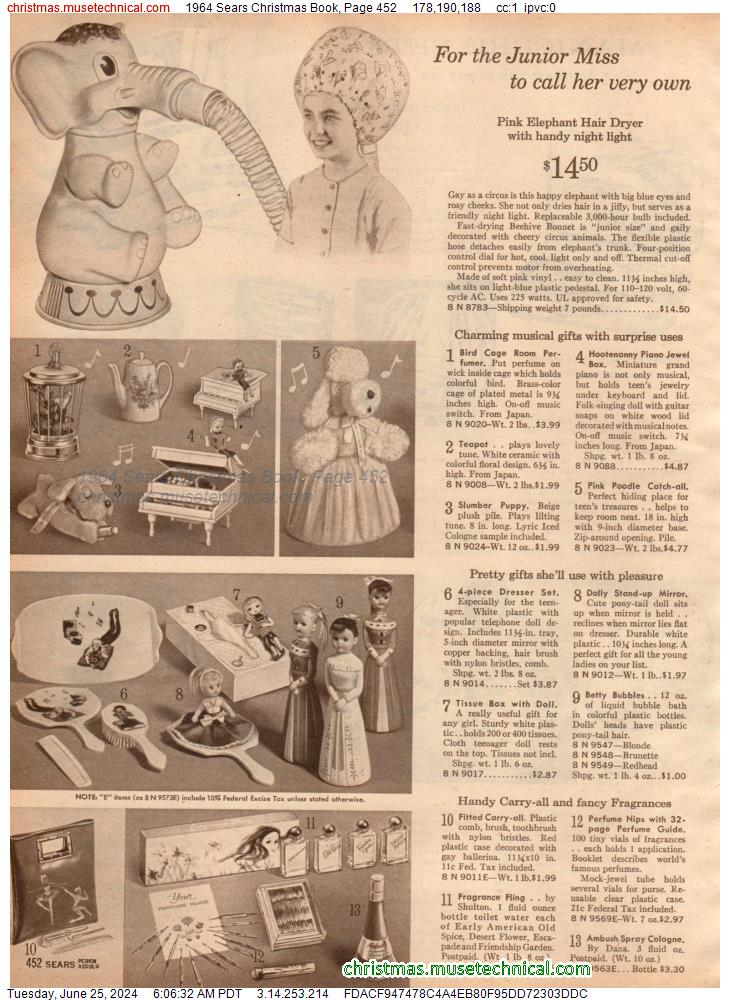 1964 Sears Christmas Book, Page 452