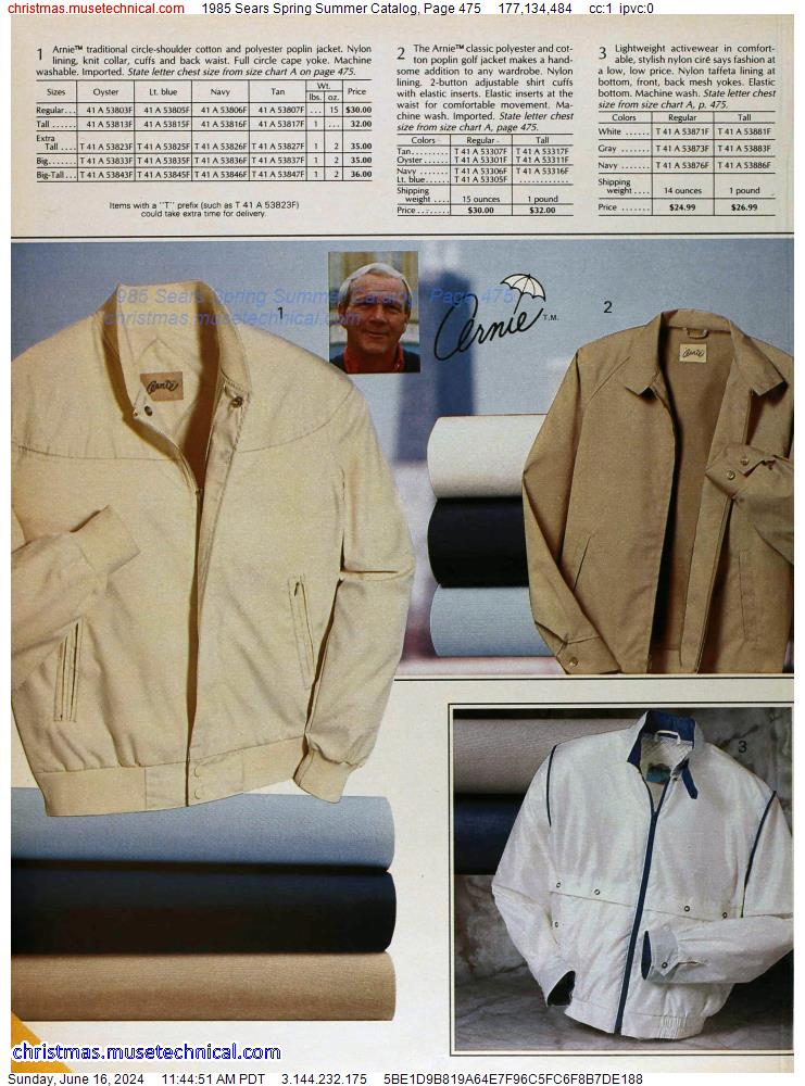 1985 Sears Spring Summer Catalog, Page 475