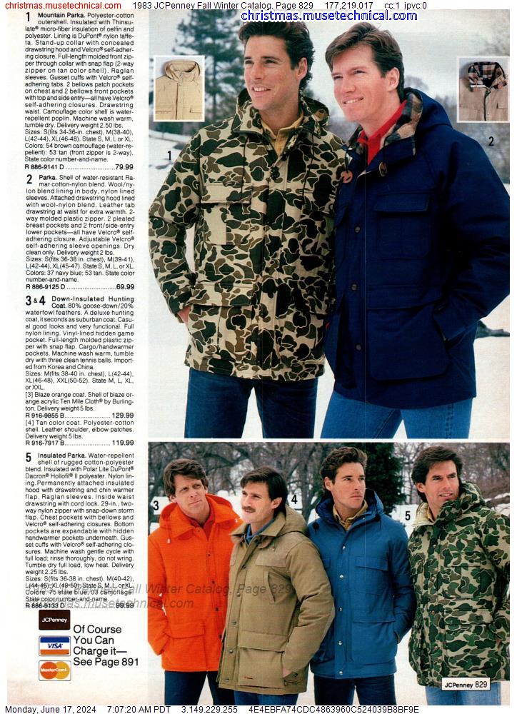 1983 JCPenney Fall Winter Catalog, Page 829