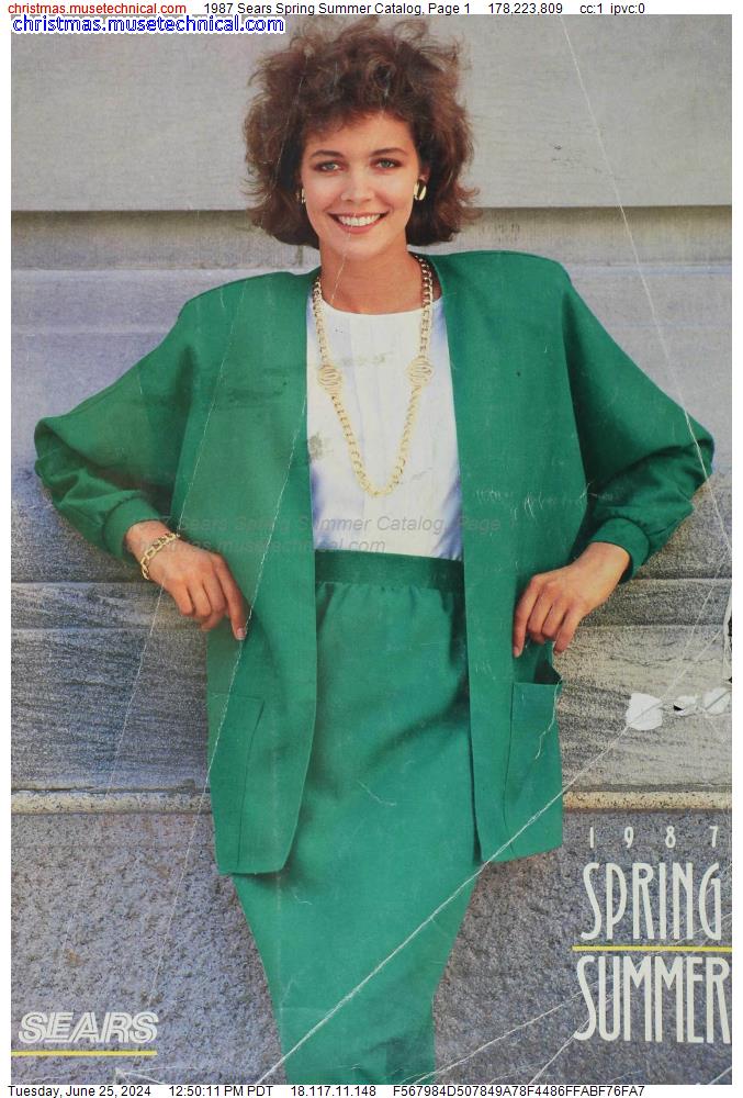 1987 Sears Spring Summer Catalog, Page 1