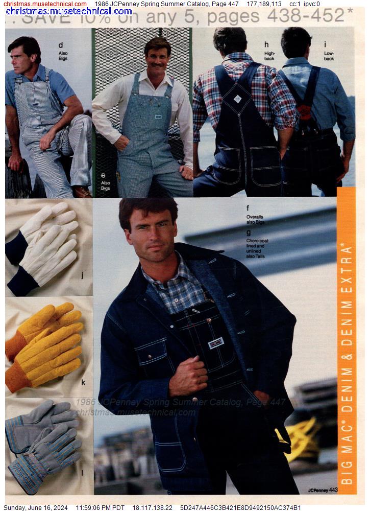 1986 JCPenney Spring Summer Catalog, Page 447