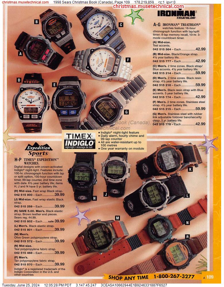 1998 Sears Christmas Book (Canada), Page 109