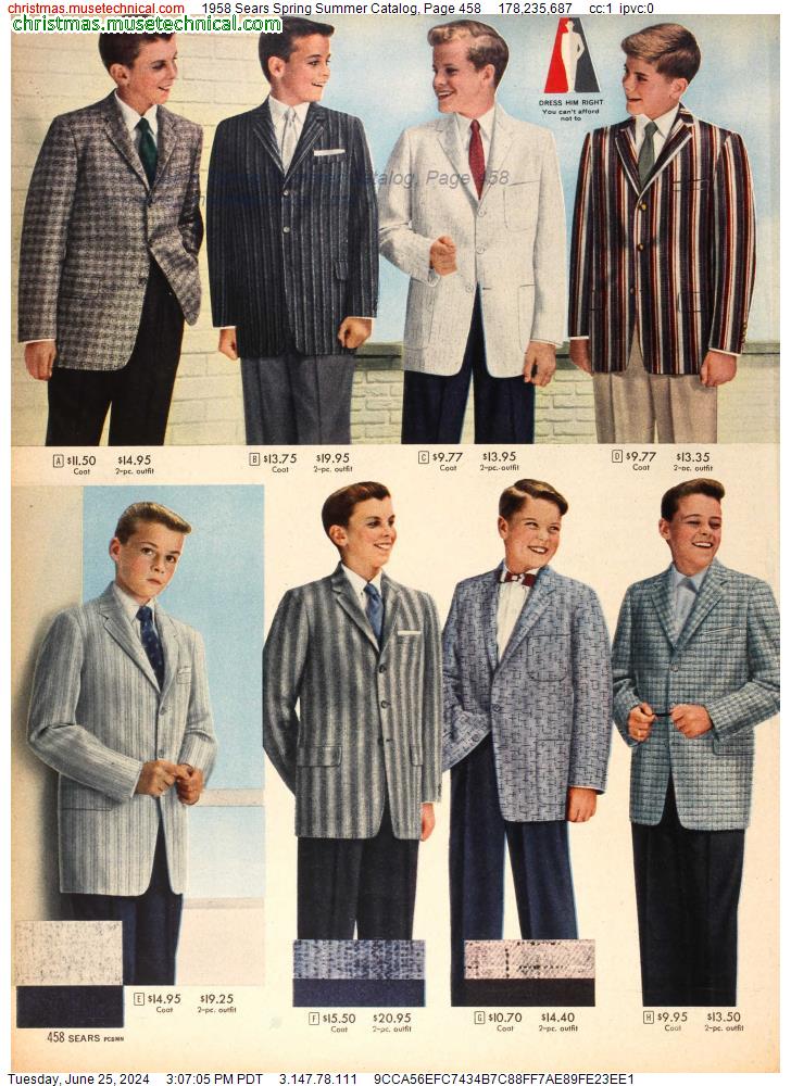 1958 Sears Spring Summer Catalog, Page 458