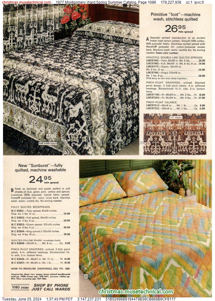 1977 Montgomery Ward Spring Summer Catalog, Page 1086